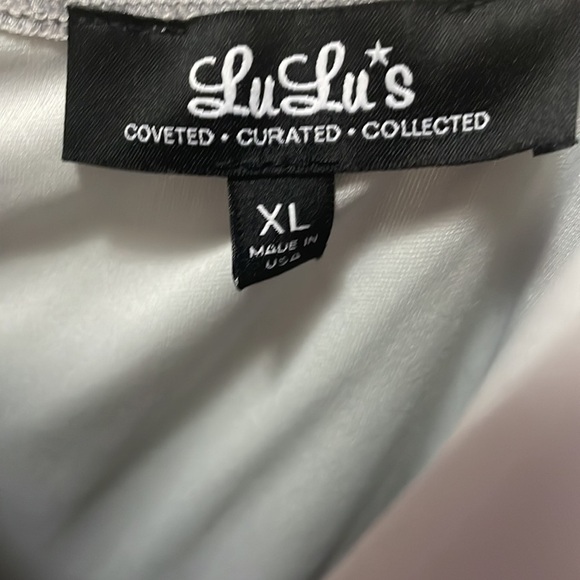 Lulu’s Evening Dream Light Grey Maxi Dress Size XL NWT - Picture 10 of 11